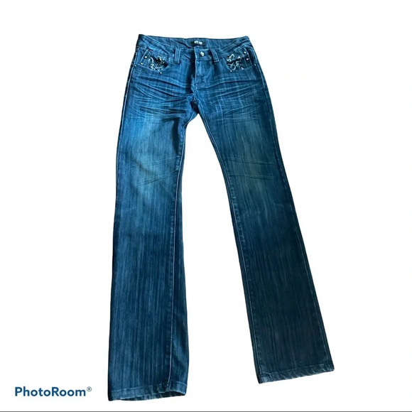 Luxury Fashion  rhinestone design flare jeans - Picture 3 of 9